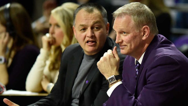 K-State coach Jeff Mittie, right, said playing in Italy has been beneficial to his team. (2016 file photograph/The Associated Press)