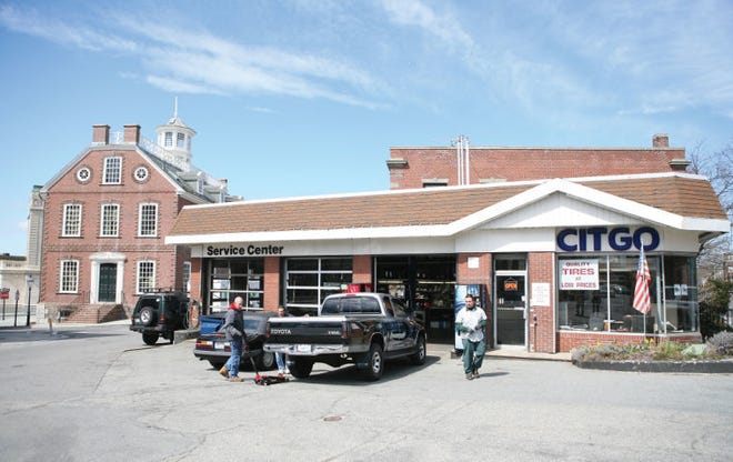 The Citgo gas station on Spring Street, at the site of the original spring around which Newport was founded, is shown in April 2013 before the station closed.
