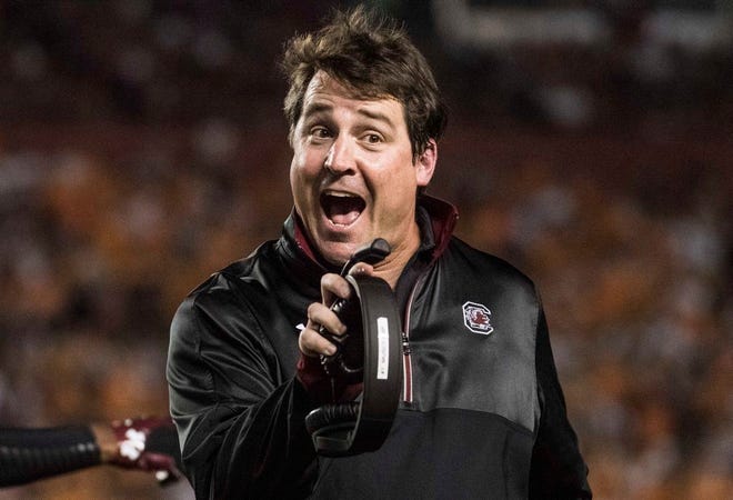 South Carolina coach Will Muschamp boiled his team's problems last year to two things: Running successfully and stopping the run. [AP FILE]