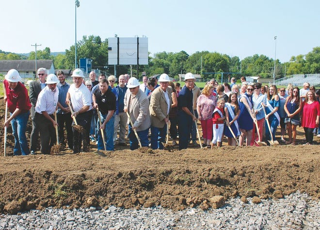 Mountainburg School District broke ground Wednesday on a more than $2.5 million safe room and physical education room. When complete, this will be the first and only safe room in the city or surrounding area.
