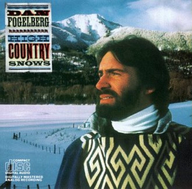 The cover of Dan Fogelberg's 1985 bluegrass album, "High Country Snows." The Peoria native, who died in 2007, was inducted over the weekend into the Colorado Music Hall of Fame.