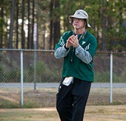 Chris Metzger is entering his 11th season as Pinecrest's head coach. The Patriots are 69-53 with him at the helm. [File/The Fayetteville Observer]