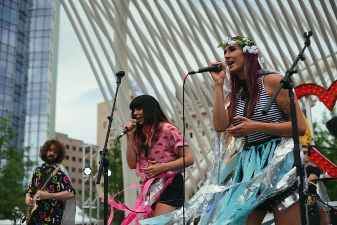 The So Help Me's performing live at the Myriad Botanical Gardens in 2017. [Photo provided by Austin Edwards]