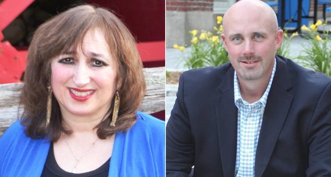 Beverly Hugo, left, and Jim Kelly, right, are running for School Committee in District 1. [Courtesy photos]
