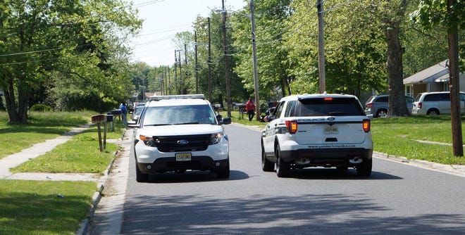 More than 30 law enforcement officers converged on the Sunbury Village section of Pemberton Township on Tuesday, May 9, 2017, as part of the ongoing investigation into shootings, according to the Burlington County Prosecutor's Office.