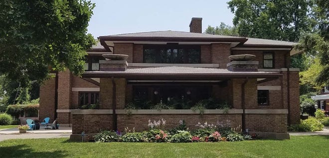 A residence at 1316 W. Moss Ave. in Peoria is a prime example of Prairie School architecture. Renowned architect Frank Lloyd Wright helped design it.