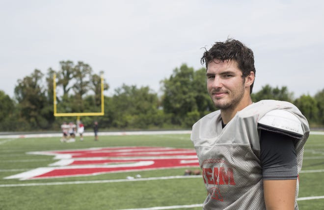 West Allegheny senior Anthony Dellovade poses during a recent practice at West Allegheny High School.