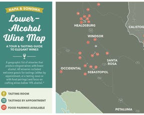 Try A Travel Tour Map Tailored to Low-Alcohol Wines