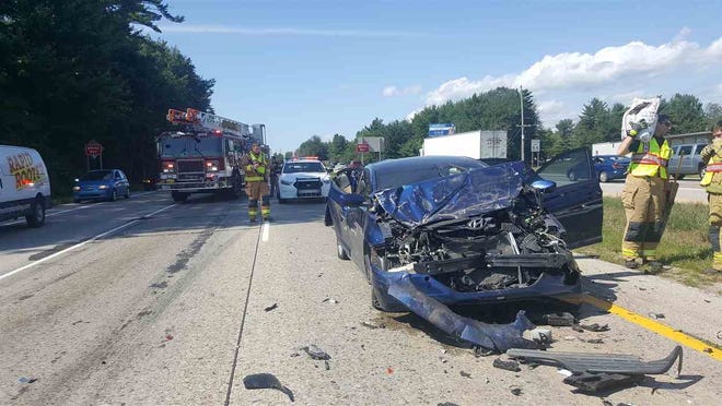 Both lanes of southbound U.S. 31 near Ferris Street are closed due to a multi-vehicle crash on Aug. 15. [Contributed]