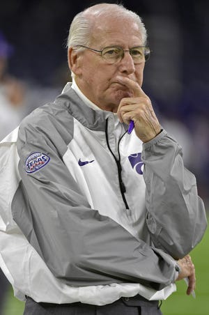 Kansas State coach Bill Snyder enters his 26th season with the Wildcats and one with lofty expectations. The Wildcats are coming off a nine-win season that included a Texas Bowl win, and with most of the offense's production returning. [ASSOCIATED PRESS]