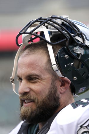 (File) Philadelphia Eagles' Jon Dorenbos was traded to the New Orleans Saints on Monday night. He had just signed a three-year contract earlier this year.