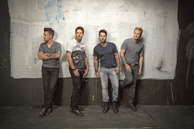 Country rock band Parmalee will be in concert Sept. 10 at Long McArthur Ford. Pictured, left to right, Josh McSwain, lead guitar; Scott Thomas, drums; Matt Thomas, lead vocals; and Barry Knox, bass.

[Courtesy photo]