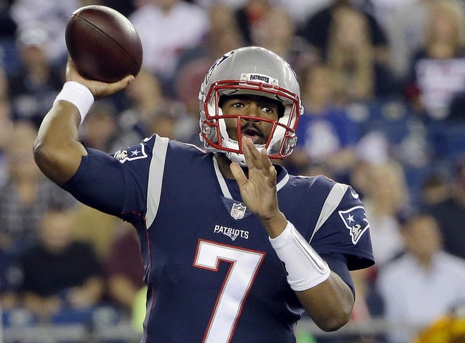 Patriots quarterback Jacoby Brissett saw the bulk of the playing time Thursday night against the Giants in the final preseason game. [AP Photo/Steven Senne]