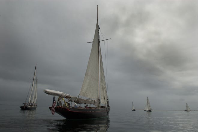 Schooners will dot the harbor during the 16th annual Great Provincetown Schooner Regatta on Thursday, Sept. 7. Banner file photo