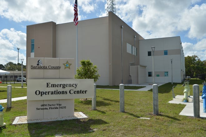 Sarasota County Emergency Operations Center. [Herald-Tribune staff photo / Mike Lang]