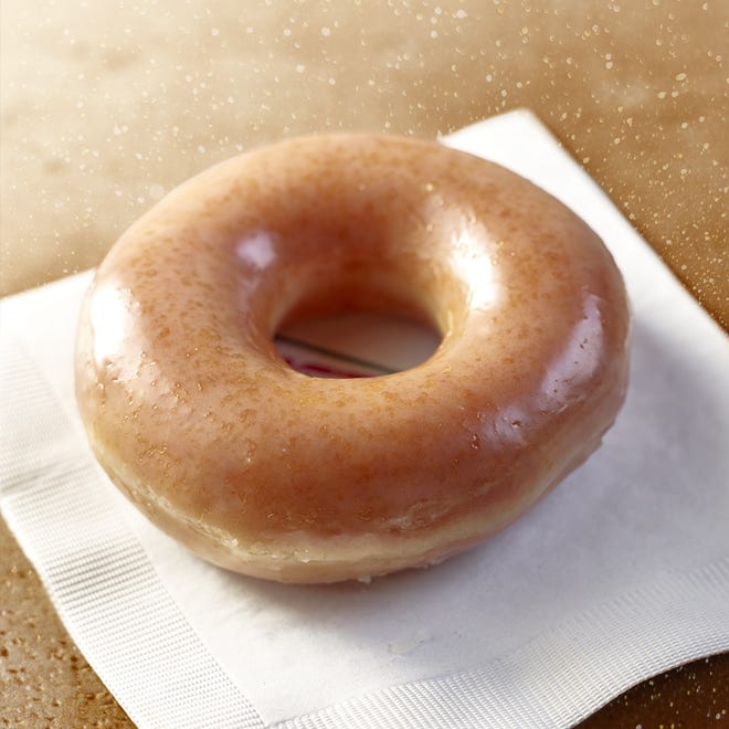 Krispy Kreme will offer its original glazed with a pumpkin spice twist one day only, Friday, Sept. 8.