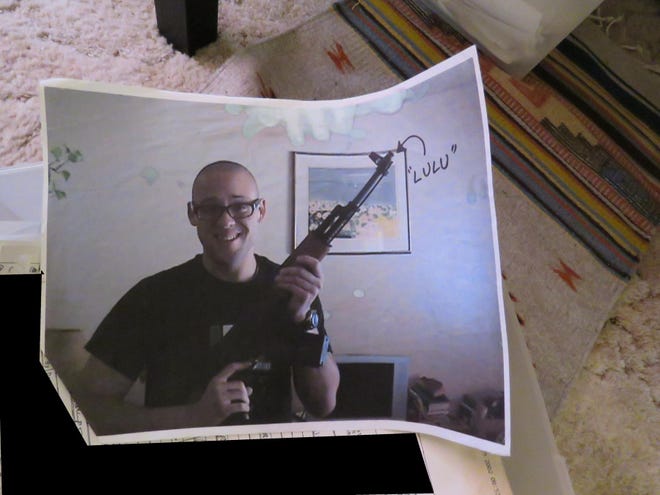 A photo of Christopher Harper-Mercer that was found at his mother’s apartment after the UCC shooting. The photo was among documents collected during the Douglas County Sheriff’s Office investigation. (Public records photos)