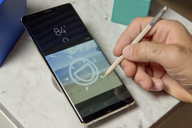 A new iPhone is due but it won't have Samsung Galaxy Note 8's accompanying stylus. [ASSOCIATED PRESS ARCHIVE]
