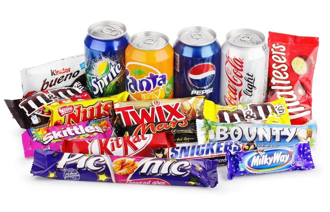 We now recognize that calories from soda, candy and other treats deliver sugar but offer no vitamins, minerals, fiber or protein. [ISTOCK IMAGE]