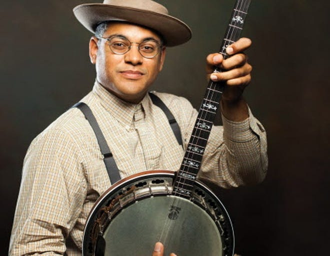 Dom Flemons performs Friday at the Narrows Center for the Arts in Fall River. [Aaron Greenhood]