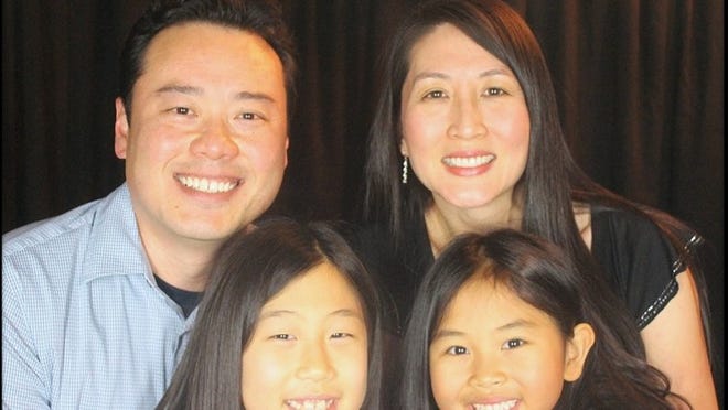 Jessica Choi with her husband, Peter Choi, and daughters Natalie and Amelia. Contributed by Jessica Choi