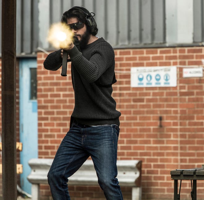 Mitch Rapp (Dylan O’Brien) takes his firearms training seriously. [Christian Black]