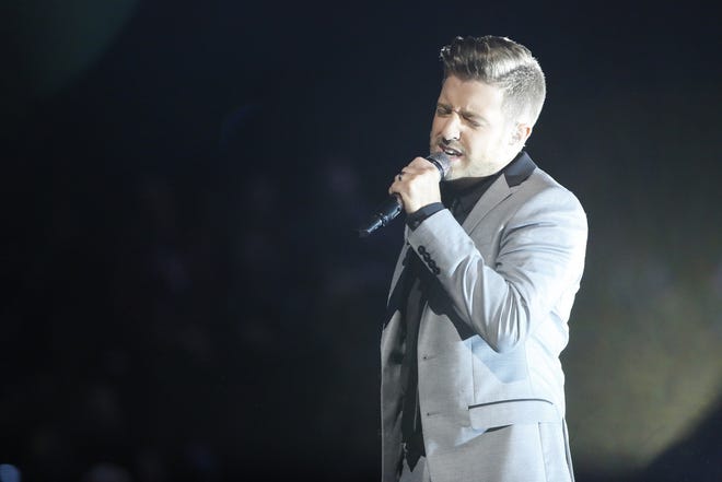 Billy Gilman, seen here performing on NBC's "The Voice," is filling in on short notice to perform at the Misquamicut Fallfest this weekend in Westerly, RI. [NBC/ Trae Patton]
