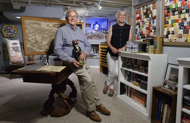 Steve Noll, executive director of the Jackson County Historical Society, and his wife, Marianne Noll, have a house filled with items from Kansas City's history, as well as other groupings. Organized like a museum, the house sits next door to the house they actually live in. [KANSAS CITY STAR]
