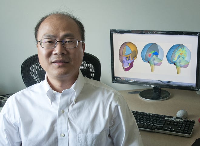 Songbai Ji is an associate professor of biomedical engineering at WPI in Worcester. [T&G Staff/Rick Cinclair]