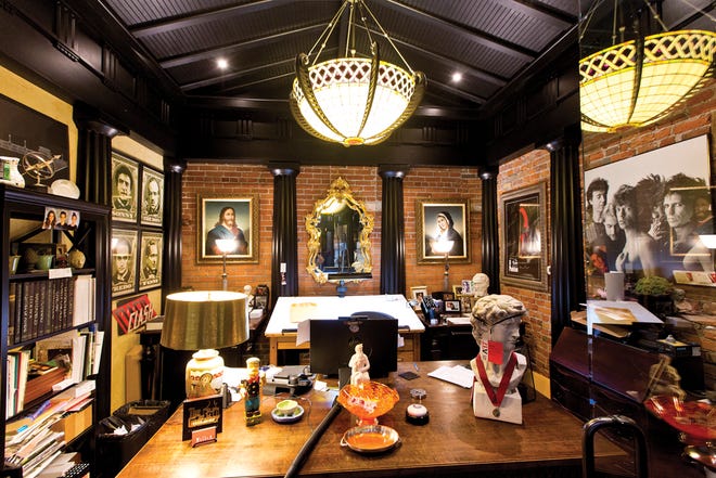 Owner David Meleca's office is full of mementos from his favorite movie, "The Godfather."