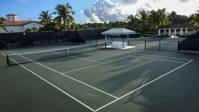The Phipps Ocean Park Tennis Center courts were renovated in 2016. (Lannis Waters / Daily News)