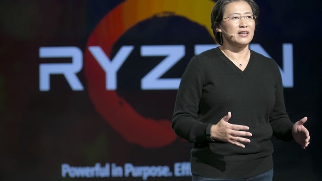 AMD President and CEO Lisa Su announces Ryzen, the company's latest and greatest chip for power PC's and called it the "Dream Gaming PC for 2017", at a live launch event at the Fair Market in east Austin Tuesday afternoon December 13, 2016. 
      RALPH BARRERA/AMERICAN-STATESMAN