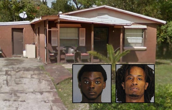 Charles Martin IV of DeLand, left inset, and Jevon L. Dennis, of Deltona have been charged in the murders of Victor Small and Clayton Lowery during a block party in the Candlelight Oaks neighborhood of DeLand in November 2016. [News-Journal file]