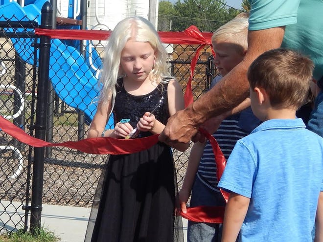 Bethel Christian Reformed Church in Zeeland cut the ribbon on an expansion of the Carlton Street Playground, located behind the church at 515 E. Main Ave. The community playground was first built in 2015, the first on the city's east side. [Contributed]