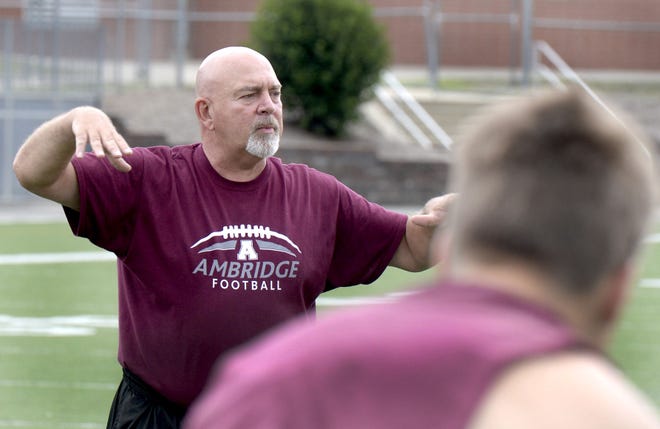 Terry George enters his second year as the head coach of the Ambridge football team.