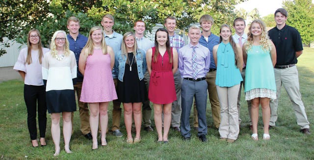 Kate Collins, front row, third from left, was one of 15 scholarship winners from Landus Cooperative, the ISU Ag Business program. PHOTO COURTESY OF LANDUS COOPERATIVE