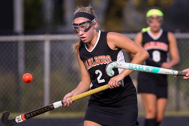 Christina Leonard, pictured here earlier this season, and the Marlborough field hockey team, lost to Algonquin on Friday. [Daily News and Wicked Local File Photo/Dan Holmes]