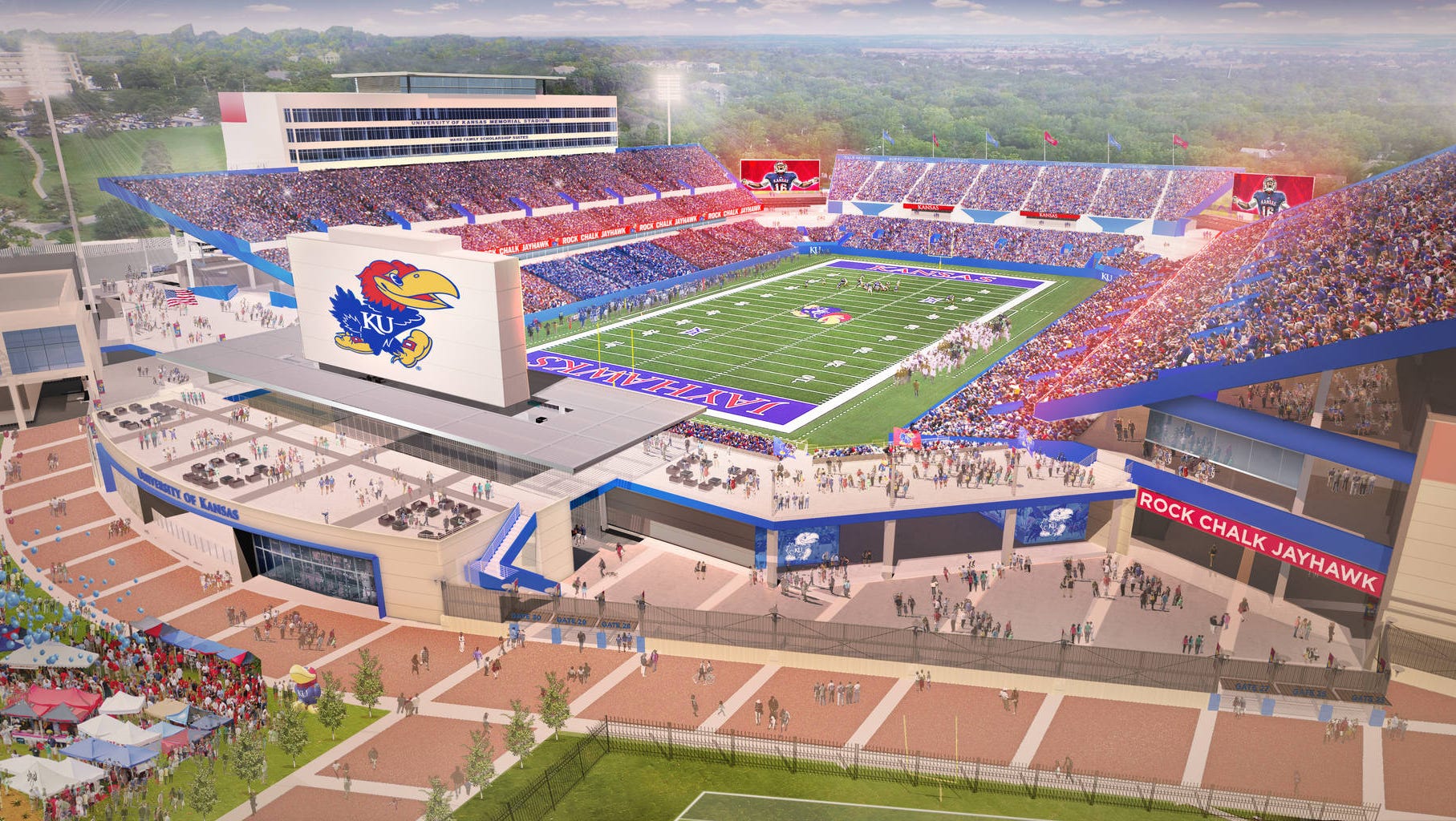 KU unveils $350 million campaign to renovate Memorial Stadium, other facilities KU unveils $350 million campaign to renovate Memorial Stadium, other facilities