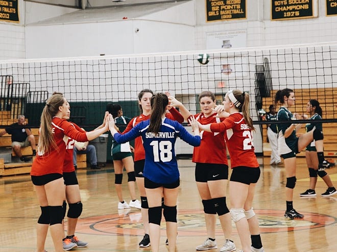 Somerville High School volleyball coach Steve Walker’s team is looking to do well in their new environment of the Northeastern Conference. [Courtesy photo]
