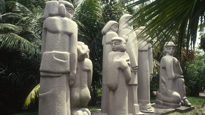 Ann Norton Sculpture Garden, photographed in June 1994. (Loren G Hosack / Palm Beach Post File Photo)