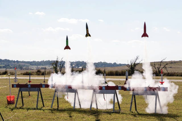 Organizers anticipate more than 300 launches during High Frontier 14 this weekend at Pawhuska Municipal Airport. Tulsa Rocketry