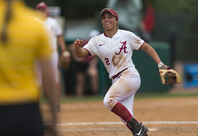 Alabama infielder Demi Turner missed 15 games last season after being hit in the face with a softball in May. She says she's ready for practice to start and ready for the Crimson Tide to get back to the Women's College World Series. [Photo/Laura Chramer]