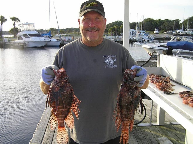 Ken Ayers Jr. of Panama City was named the Florida Fish and Wildlife Conservation Commission's Lionfish King this year, after harvesting 1,250 lionfish. [SPECIAL TO THE NEWS HERALD]