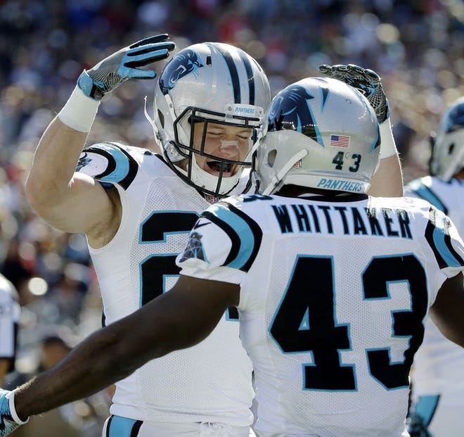 The Carolina Panthers offense had a lot to celebrate Sunday against the Patriots defense.