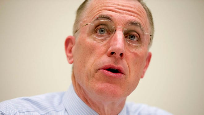In this March 26, 2015, photo, Rep. Tim Murphy, R-Pa. speaks on Capitol Hill in Washington. Murphy who was caught up in affair scandal, announces he plans to retire at end of his current term. (Associated Press, file)