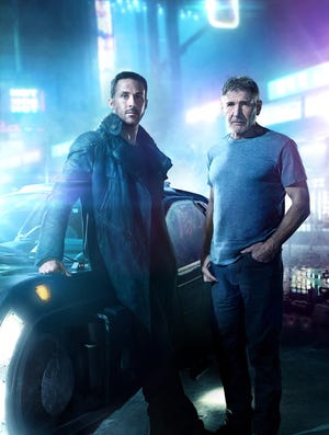 Ryan Gosling and Harrison Ford in "Blade Runner 2049" movie. (Warner Bros. Pictures)
