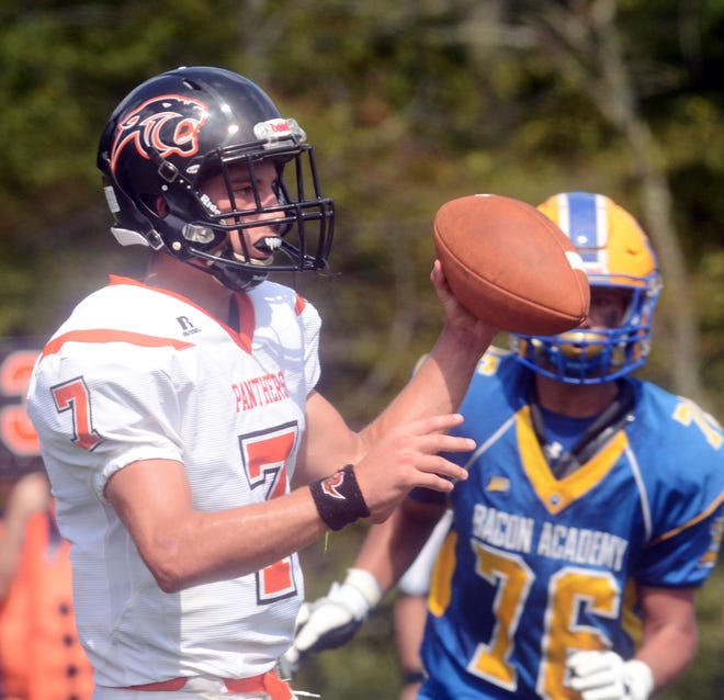 Connor Davis and Plainfield hit the road to play Stonington in the lone Eastern Connecticut Conference game tonight. The Panthers have won their first three games while the Bears are coming off a 35-0 win over Montville. [John Shishmanian/ NorwichBulletin.com]