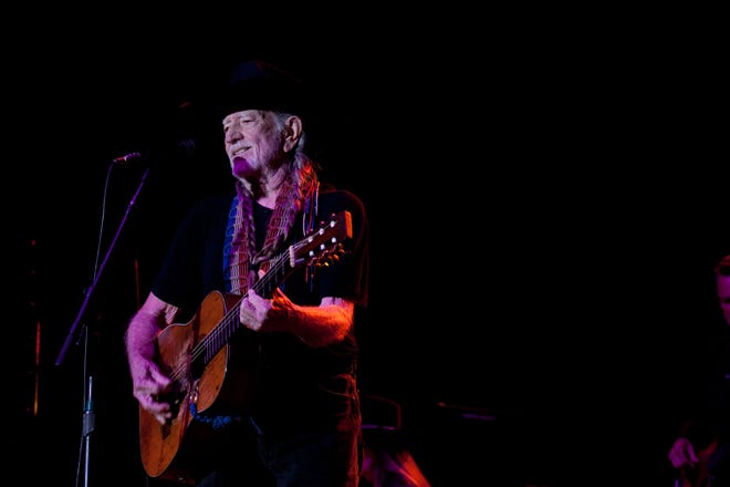 Willie Nelson plays at the Tuscaloosa Amphitheater on Oct. 24, 2013. (Staff file photo / The Tuscaloosa News)
