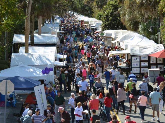 Bluffton Today file photo Calhoun Street is crowded every year during the festival’s Street Fest.
