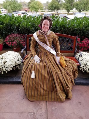 Laura Keyes, as Mary Todd Lincoln, recently won a lookalike contest at the annual Lincoln Days festival in Abraham Lincoln's birthplace, Hodgenville, Kentucky. [PHOTO PROVIDED BY ROBERT KAPLAFKA]
